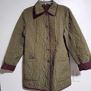PLATINUM Reversible Quilted Barn Chore Coat Jacket Sz XL Black Brown Field Camp